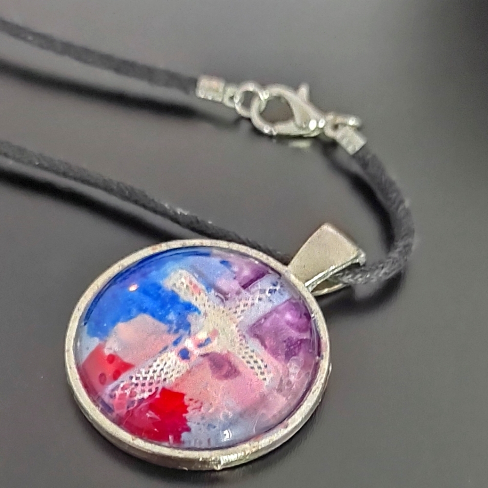 Abstract cross medallion
